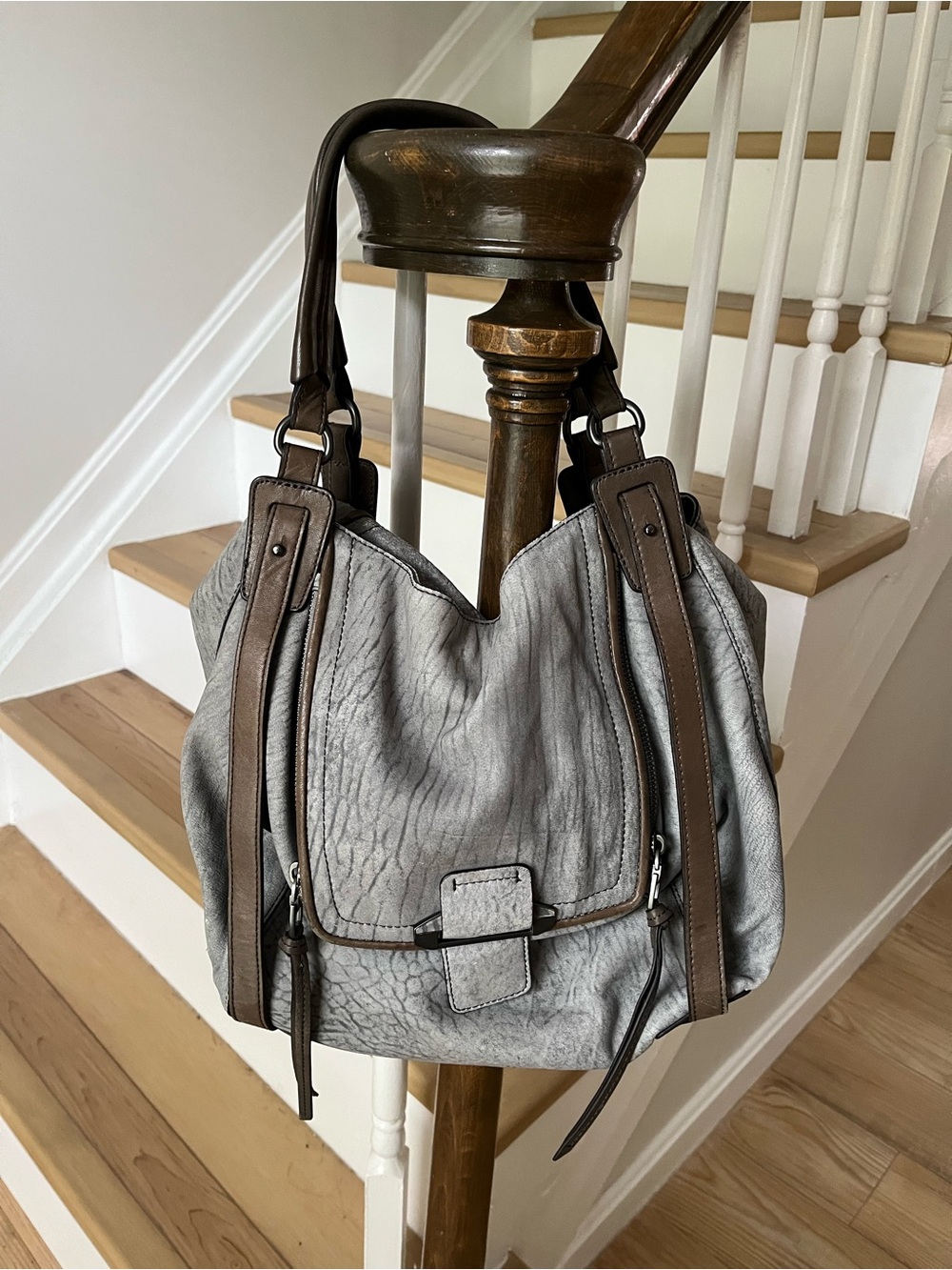 Kooba Gray Slouchy Hobo Shoulder Bag. Dust bag included. - Picture 2 of 6